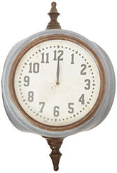 Creative Co-Op Metal Double Sided Wall Clock image 0